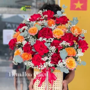 GIỎ HOA ĐẸP GHD08