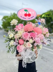 Giỏ hoa đẹp Bạc Liêu để khai trương niềm vui, hỗ trợ cho con đường phồn thịnh và thành công.