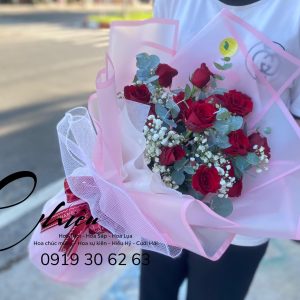 Hoa Bó ECUDOR Tone Hồng 0083