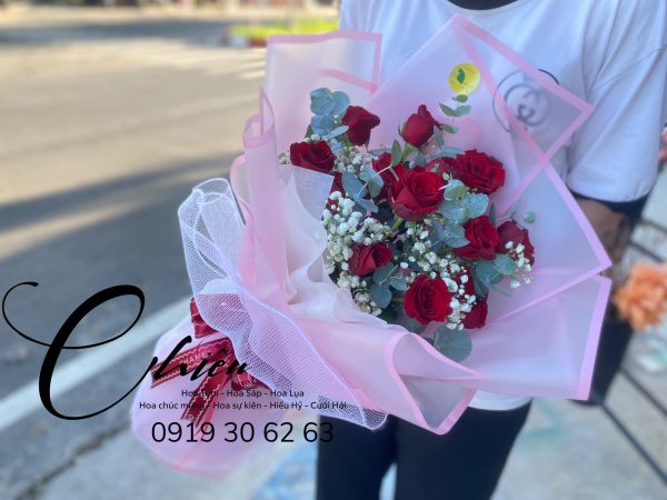 Hoa Bó ECUDOR Tone Hồng 0083