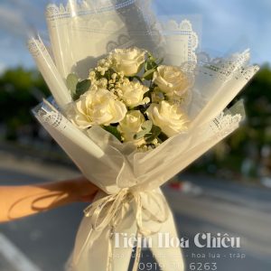 Hoa Bó Hồng Trắng 00111