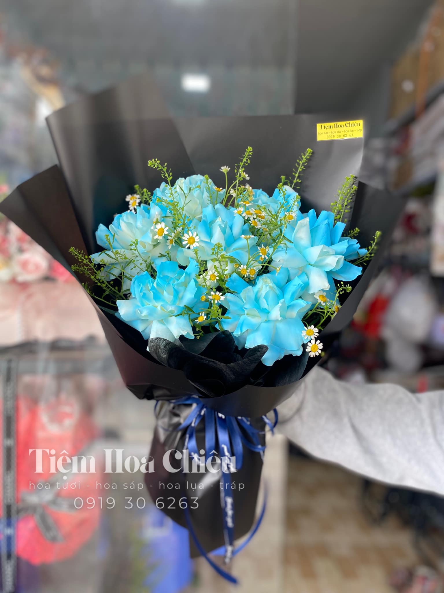 Hoa Bó tone xanh ngọc 00168