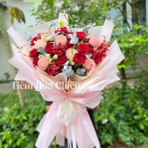 Hoa Bó đỏ ecudor mix bibong 00129
