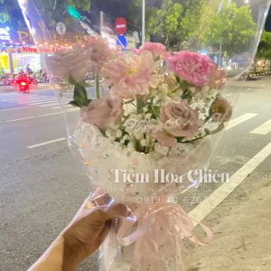 Hoa Bó pastel from tròn mini 00138