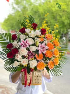 Giỏ hoa đẹp Bạc Liêu khai trương đem lại niềm vui cho những nỗ lực và thành công mới