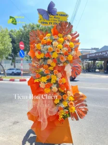 Đặt hoa mừng khai trương may mắn, bình an, hạnh phúc thích hợp làm món quà khởi đầu