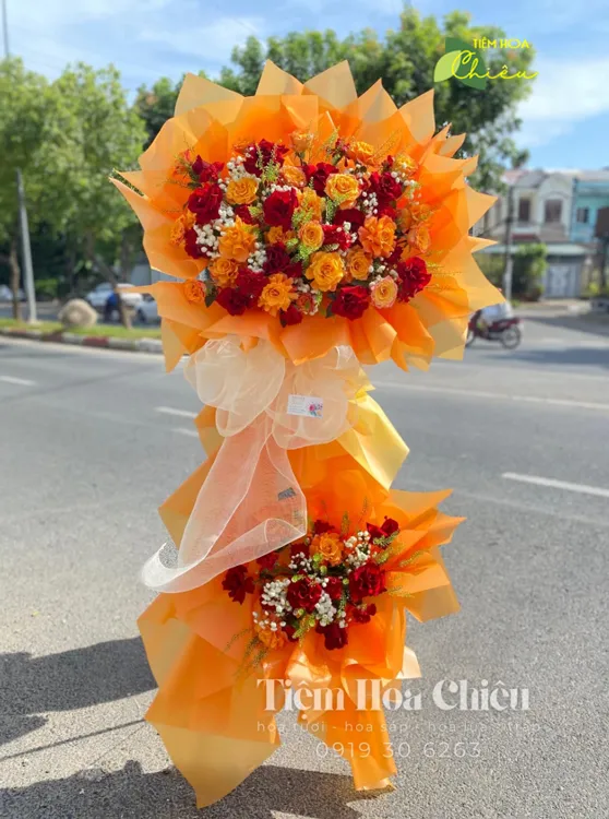 Đặt hoa mừng khai trương tại CHIÊU tượng trưng cho sự may mắn, hưng thịnh và thành công