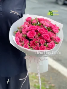 Hoa bó giá rẻ mang đến cảm giác sang trọng, thanh lịch với ý nghĩa tròn đầy viên mãn