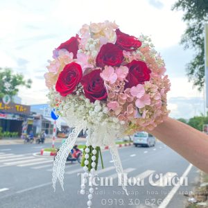 Hoa Cưới Tú Cầu Mix HCD059