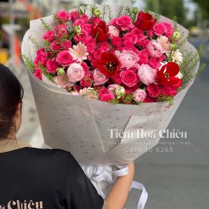 Hoa Tươi Bó Sophia Mix Pastel-HBT190