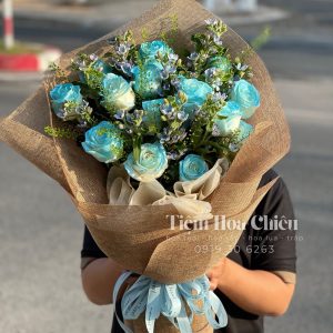 Hoa Tươi Bó Hồng Xanh HTB197