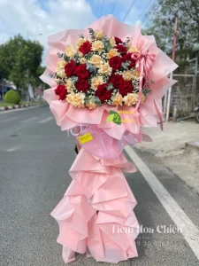 Shop hoa Bạc Liêu - Đặt lãng hoa chúc mừng khai trương tươi đẹp và rực rỡ trong suốt thời gian diễn ra sự kiện.