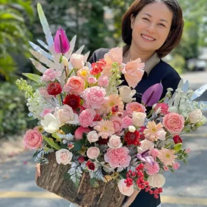 GIỎ HOA ĐẸP GHD044