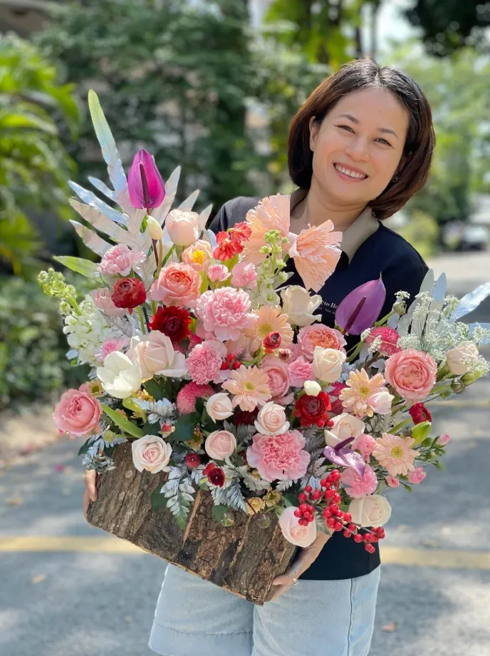 GIỎ HOA ĐẸP GHD044