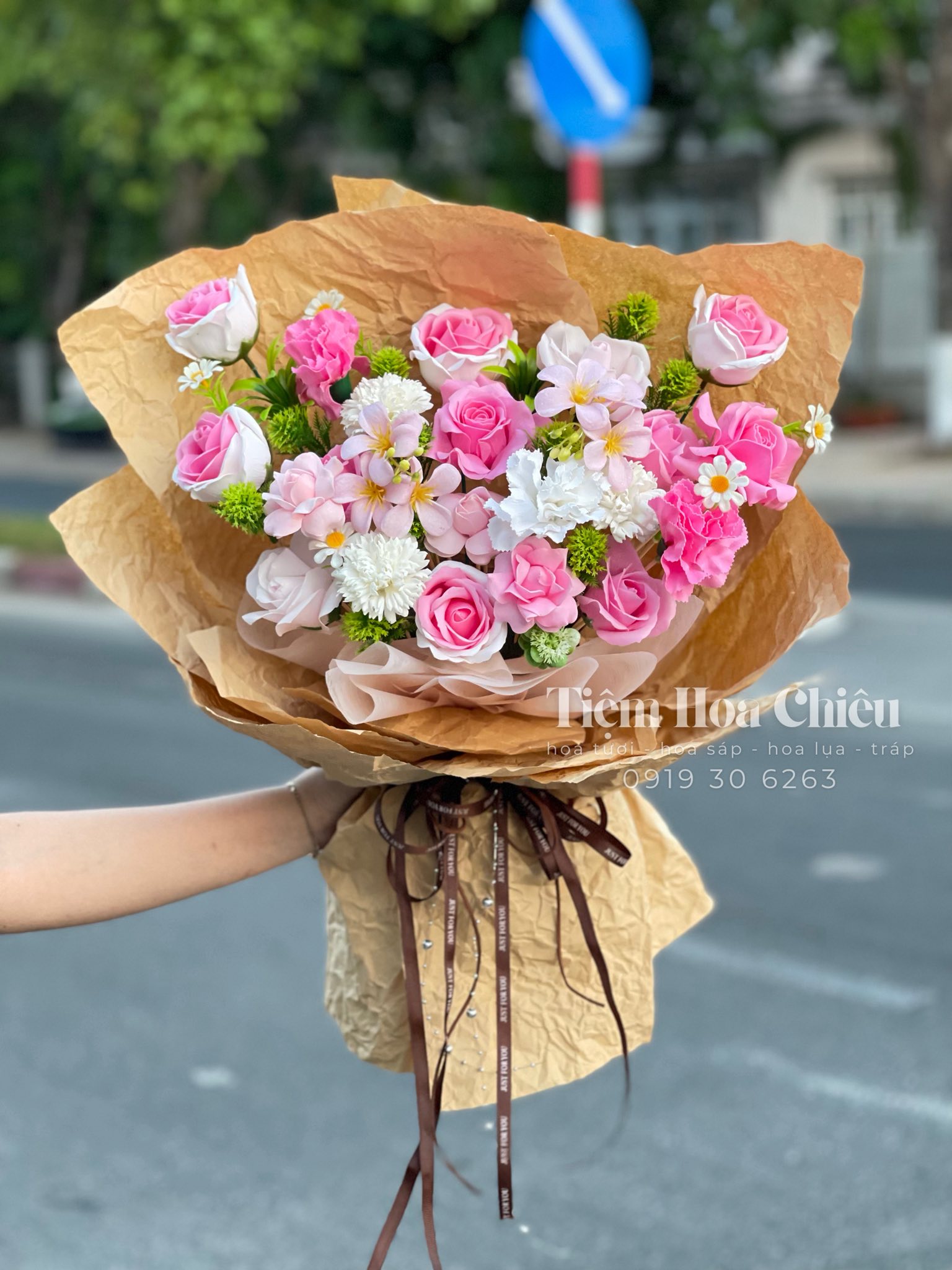 Hoa Sáp Mix Pastel 63