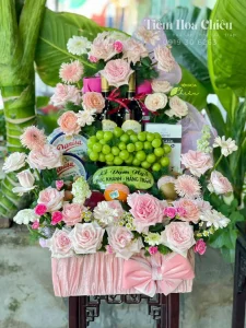 Lễ dạm ngõ đặt tại shop hoa CHIÊU chuẩn bị chu đáo cho lần gặp gỡ chính thức giữa hai bên gia đình.