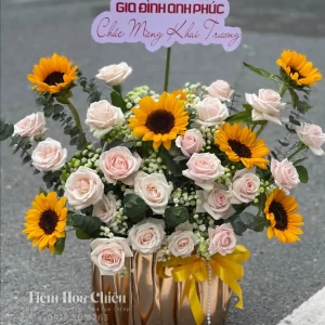 Giỏ Hoa Đẹp GHD084